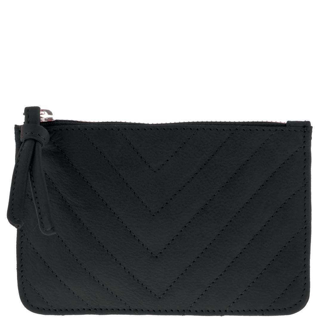 Zander Quilted Leather Pouch
