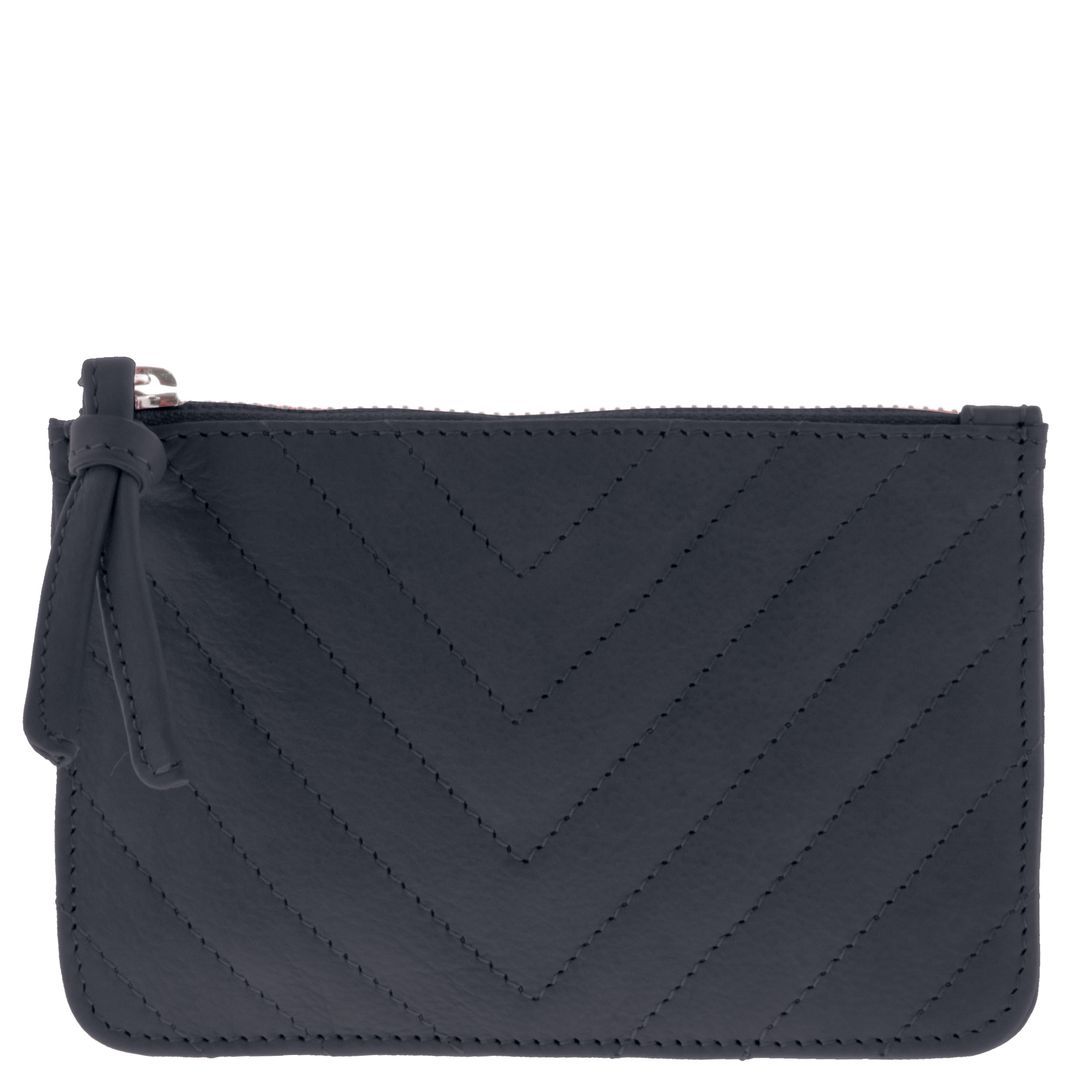 Zander Quilted Leather Pouch
