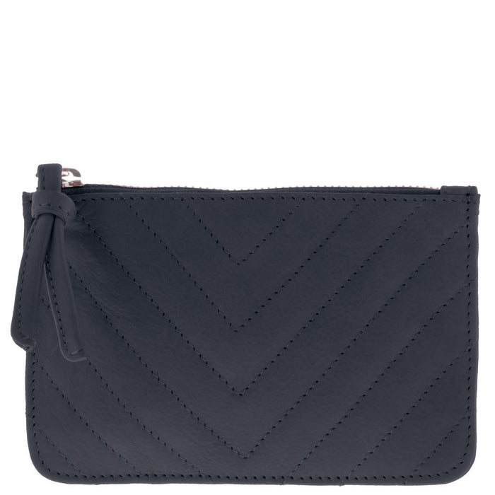Zander Quilted Leather Pouch