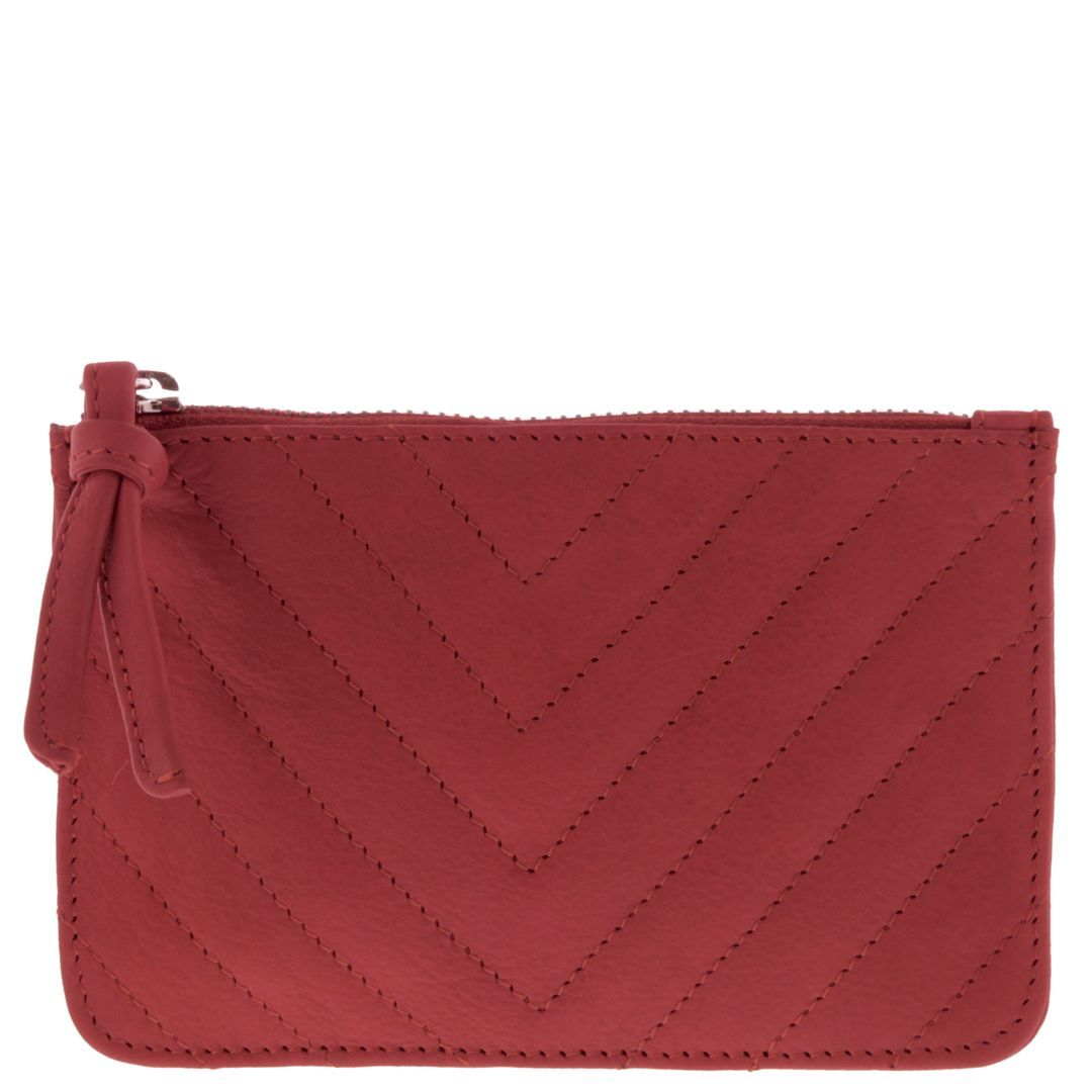 Zander Quilted Leather Pouch